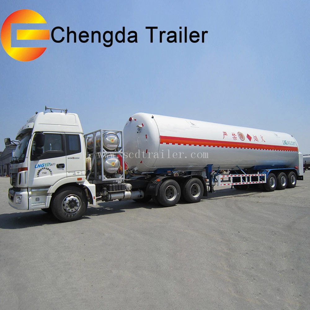 China LPG Gas Tank Truck With Mobile Dispenser Counter 48000 liter