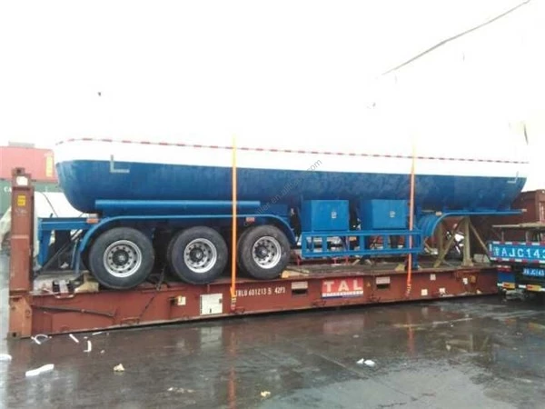 China LPG Gas Tank Truck With Mobile Dispenser Counter 48000 liter