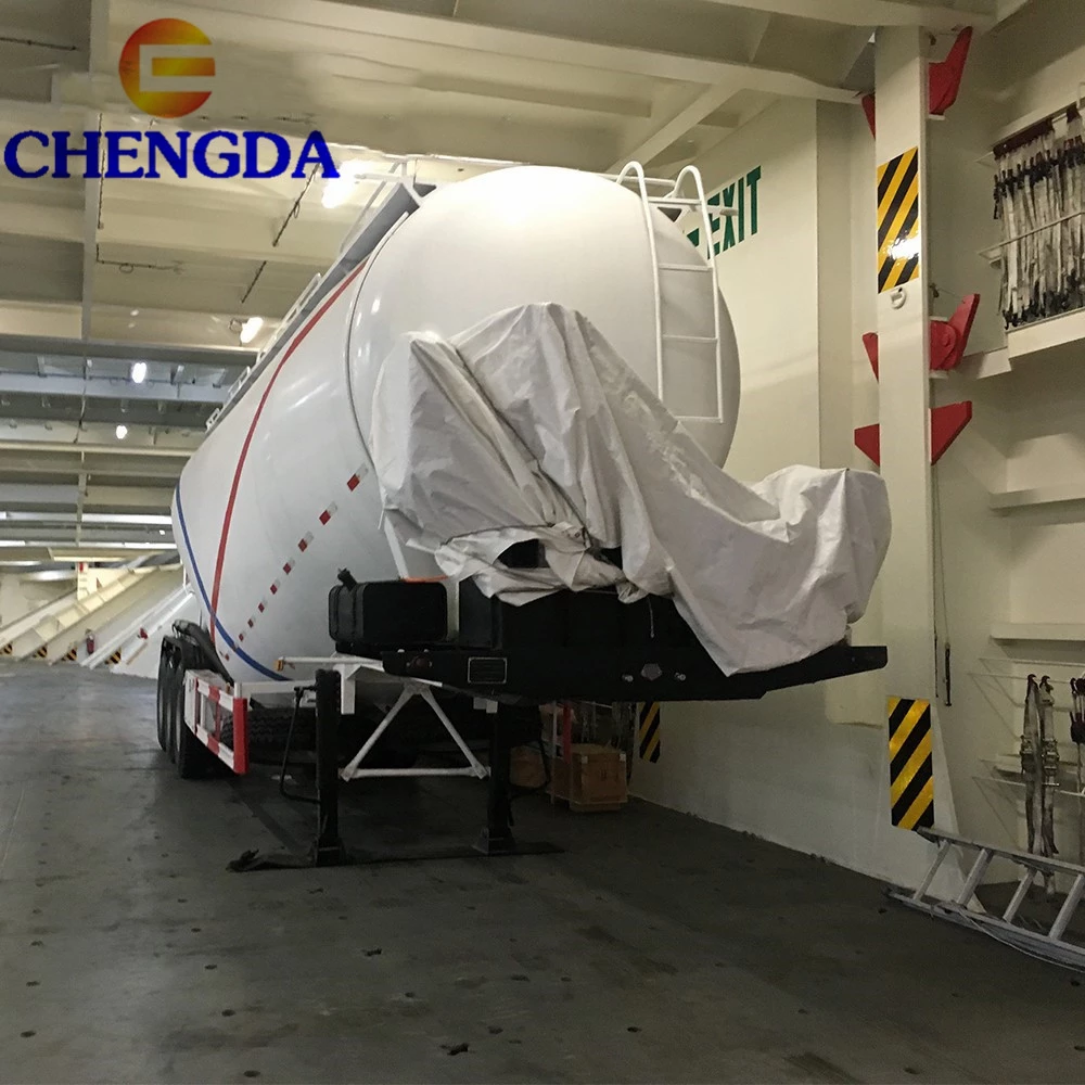 cement truck powder semi trailer bulk cement trailer