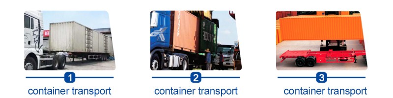 Skeleton Container Trailer application Skeleton Container Trailer application