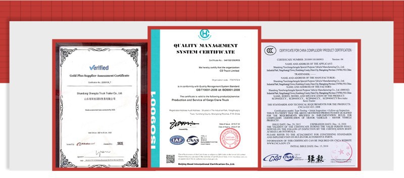 Howo Tractor Head Certificate