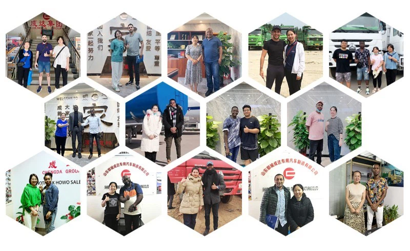 Howo dump truck customer visit Howo dump truck customer visit