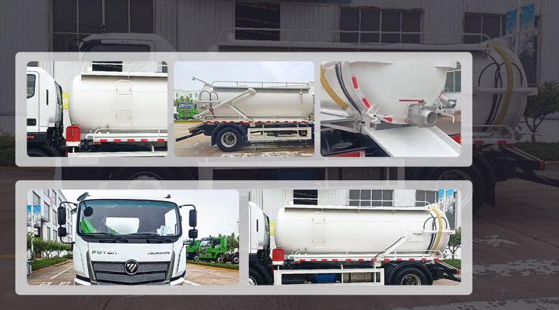Foton sewage suction truck details Foton sewage suction truck details