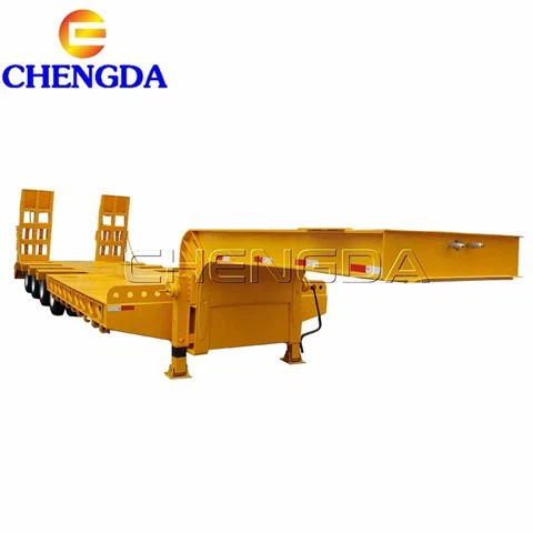 3 Axle Lowbed Gooseneck Semi Trailer