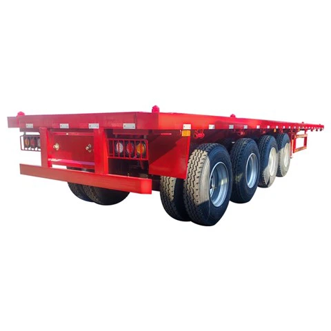 4 Axle 48ft Flatbed Container Trailer
