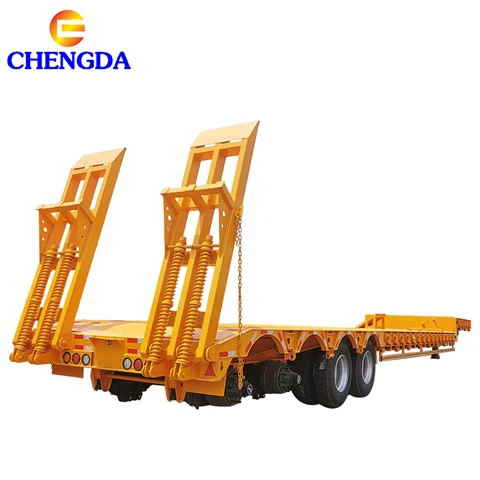 4 Axle Lowboy Loader Transport Trailer