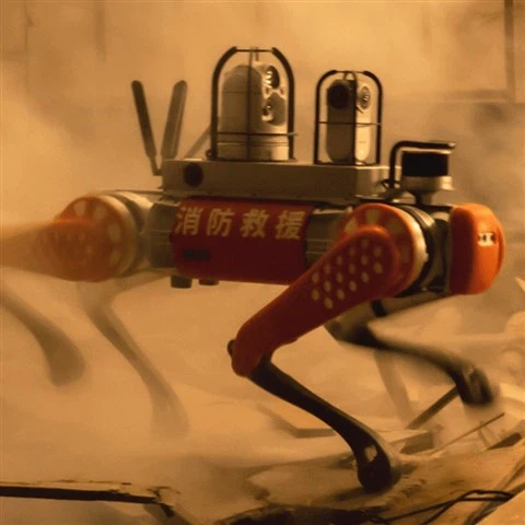 Firefighting Quadruped Robot