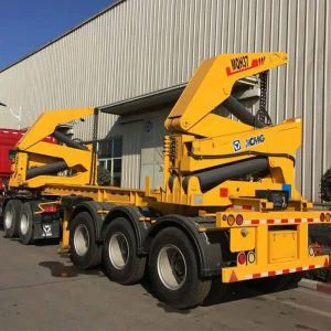 China New Tri Axles 20 & 40 Feet Container Side Loader Trailer
