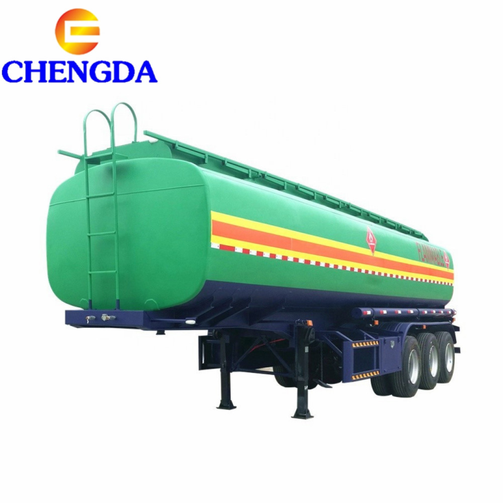3 Axles 45000L 3 Compartments Fuel Tank Truck Semi Trailer