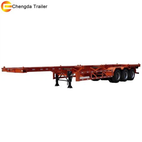 20ft 40ft Skeleton Trailer Container Chassis For Philippines