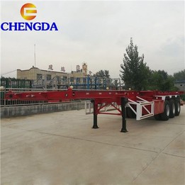 Used 4 Axles Skeleton Chassis Frame Trailer