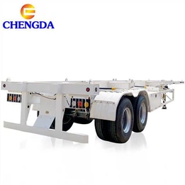 3 Axle Used Skeleton Semi Trailer