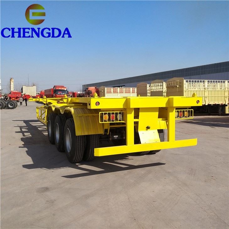 The 40ft Skeleton Semi Trailer Container Chassis Trailer For Sale